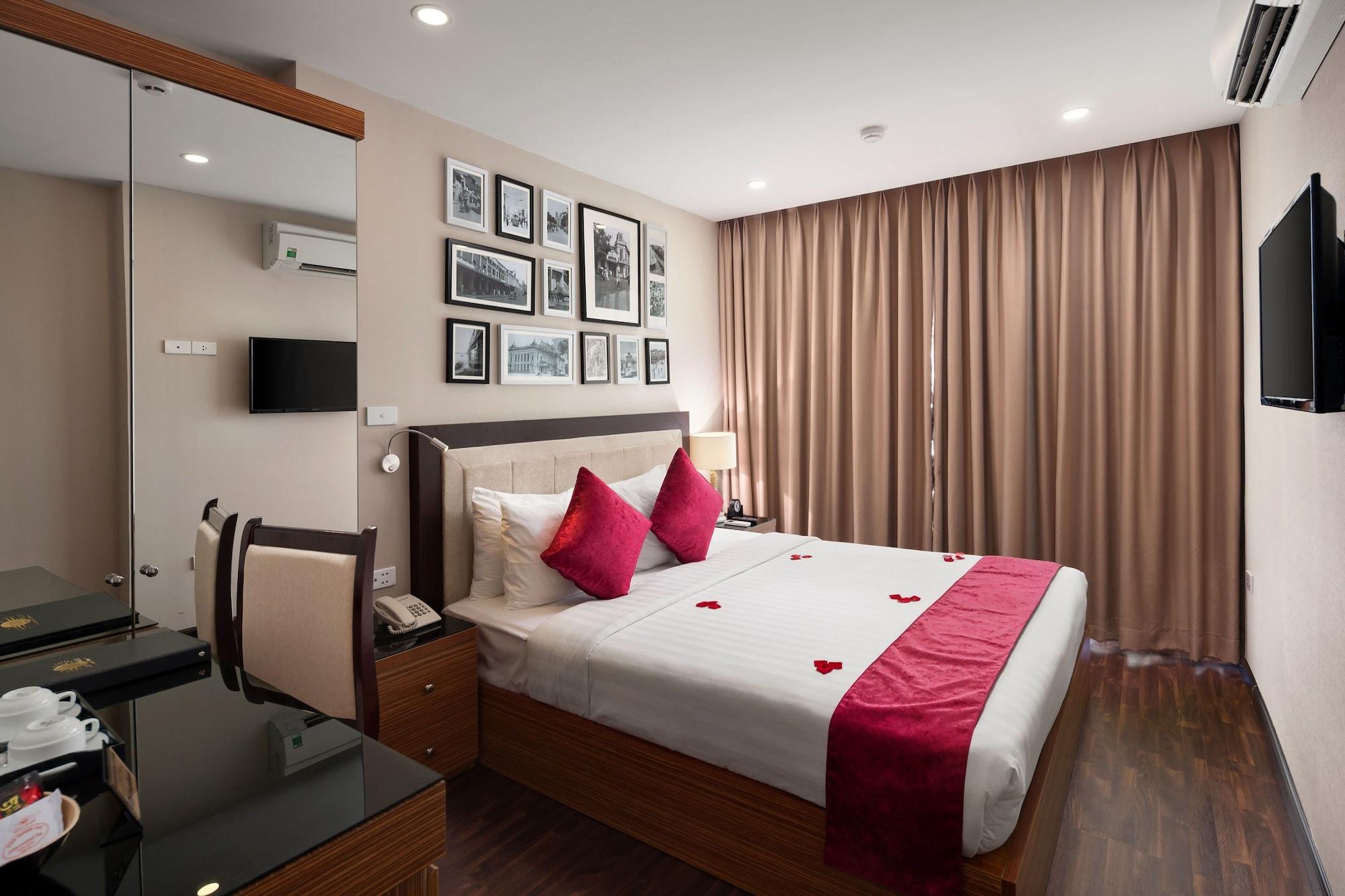 Golden Moon Suite Hotel & Travel Hanoi Exteriör bild