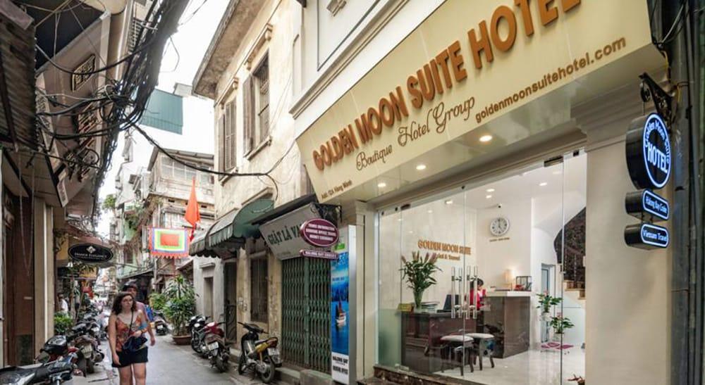 Golden Moon Suite Hotel & Travel Hanoi Exteriör bild